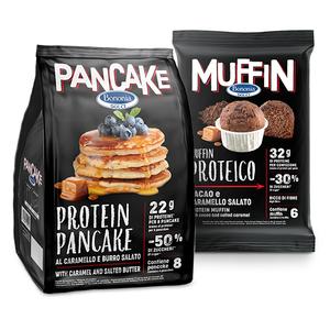 Il Pacake proteico ed il Muffin al cacao fonti di proteine